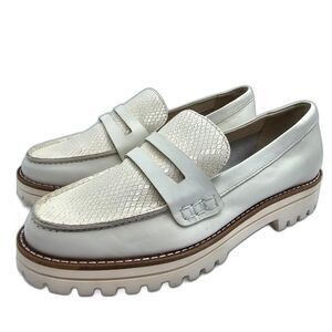 Dolce Vita Austyn Loafers Womens 6 Snake Print Platform Chunky Penny